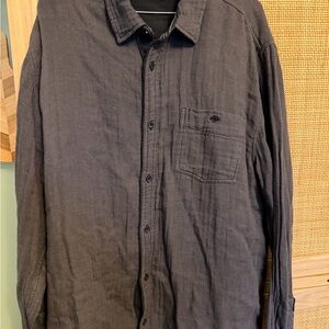Carbon2Cobalt Charcoal Button-Up Shirt Large Tall